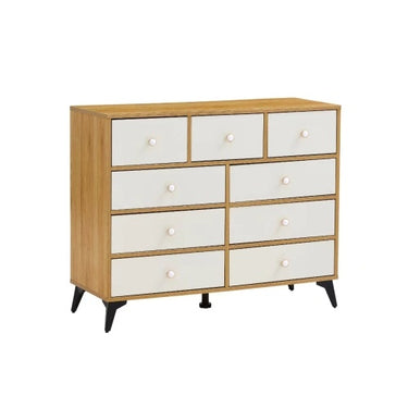 9 Drawers Dresser, WOOD COLOUR